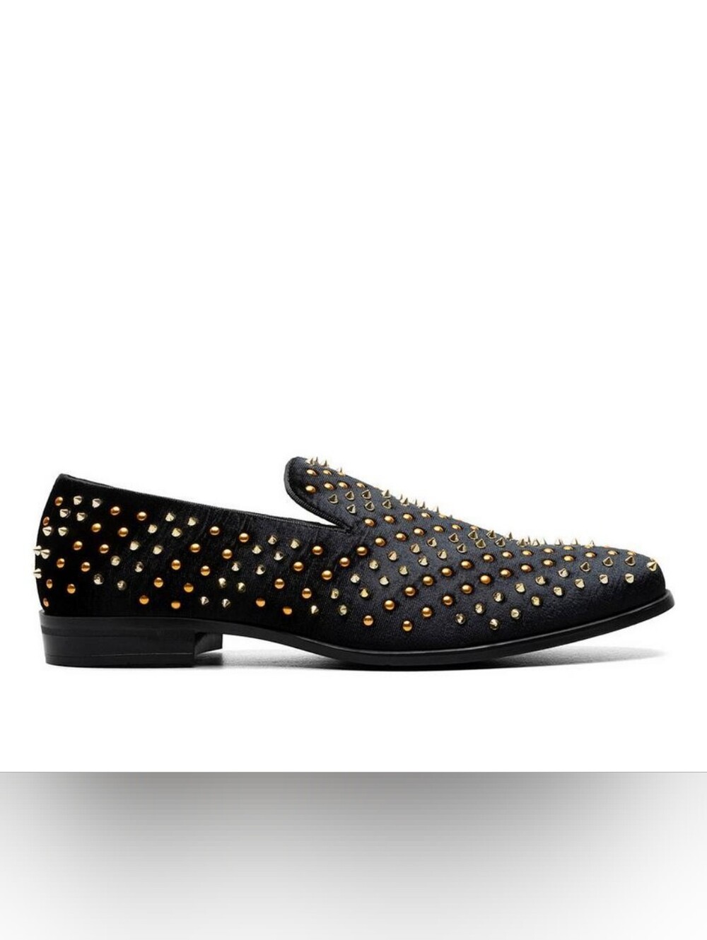 Stacy Adams Sabert Colorful Spike And Stud Slip On Black Multi 25612-009 Size 8M